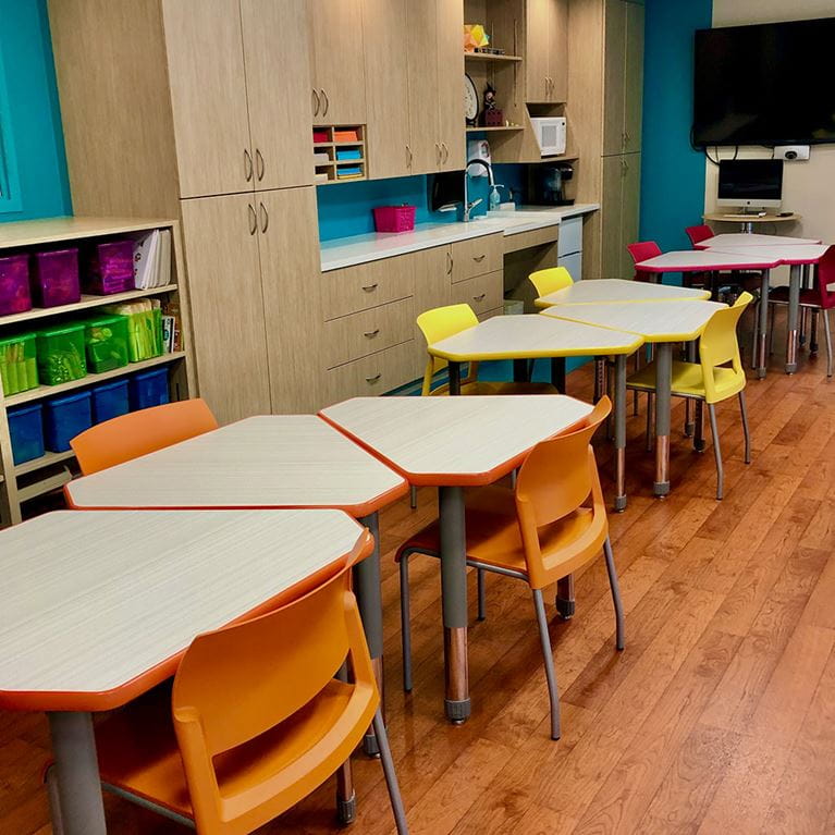 ACH Child life classroom tables