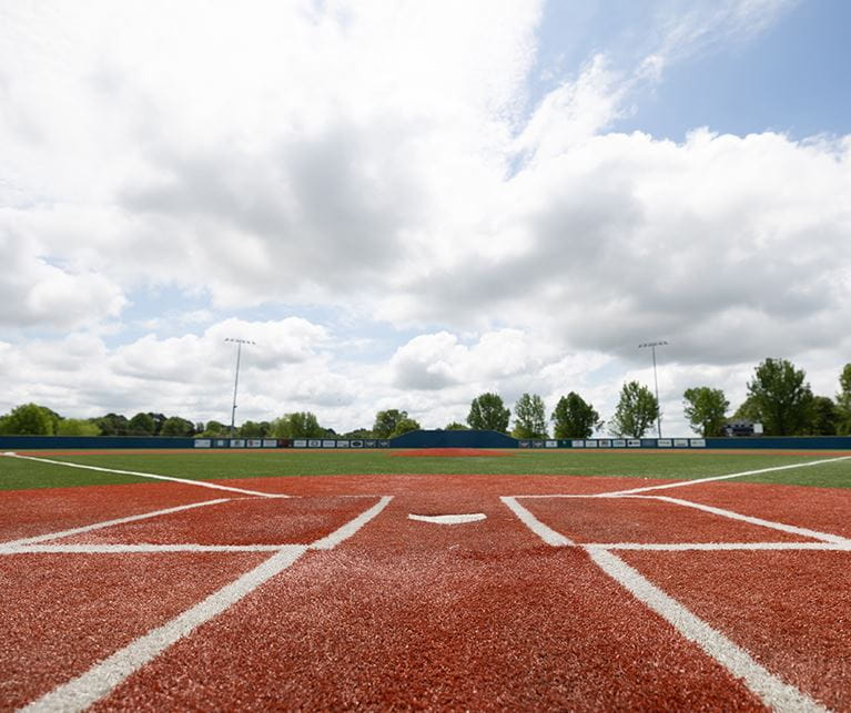 Empty baseball diamond.