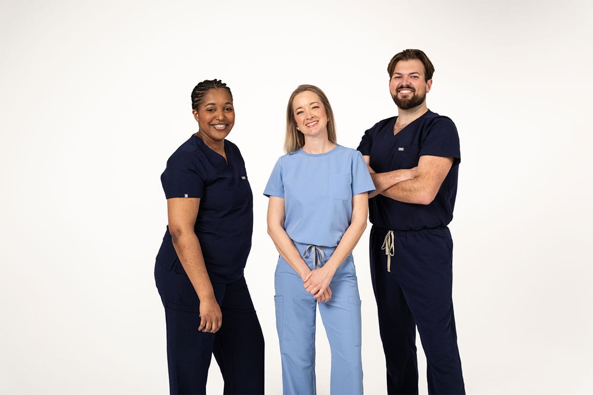 Group of three Arkansas Children's employees.