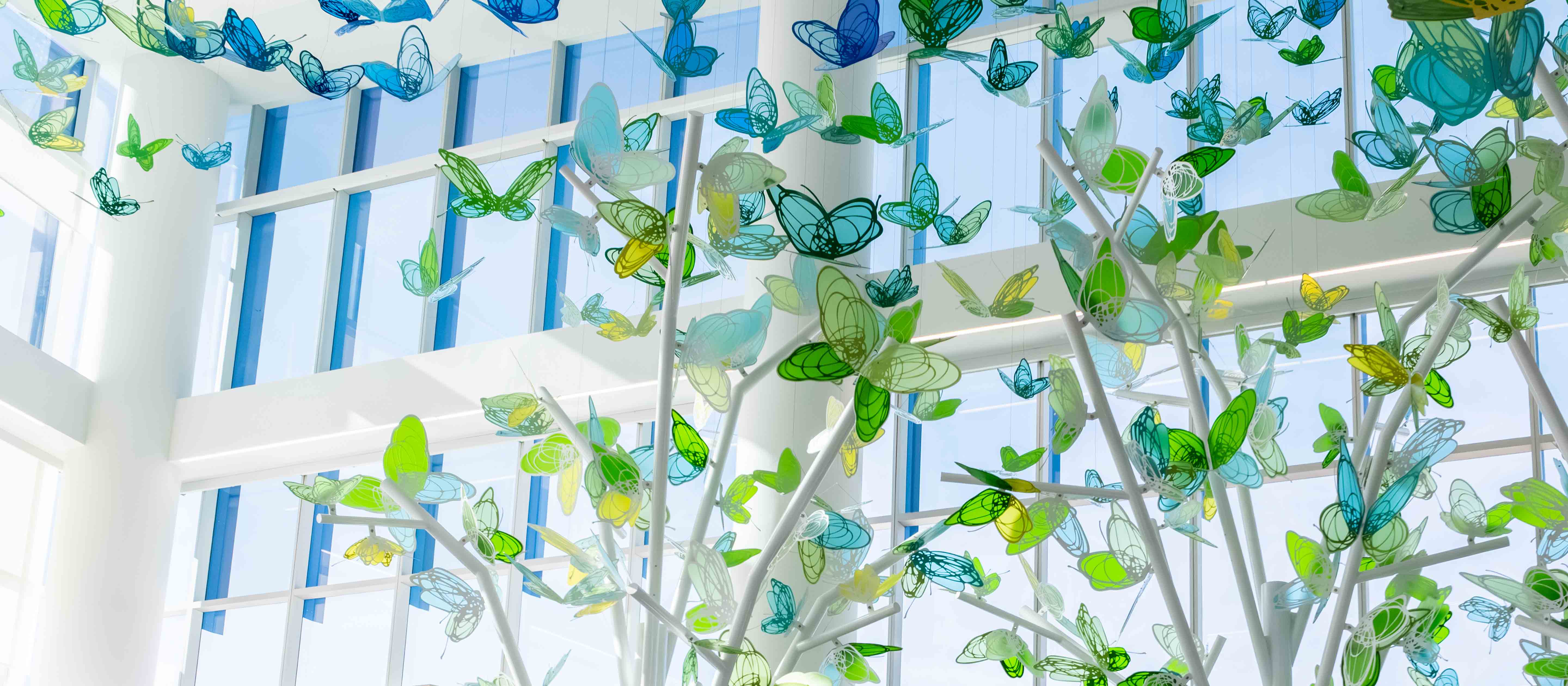 Main lobby butterfly structure. 