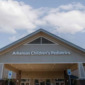 Arkansas Children's Pediatrics Building Sign.
