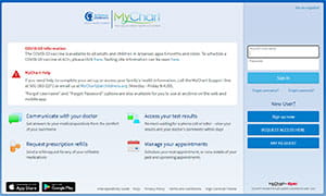 Arkansas Children's MyChart Screenshot